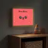 Aardbei - Gezichtje - Rood Light Box met batterij (Wandlamp kind) middel -sfeer5_kind