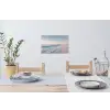 Kustlijn - Pastel - water Muursticker klein -eettafel