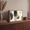 Goud - Rechthoeken - Cirkels - Abstract Light Box met batterij (Wandlamp) middel -sfeer2