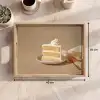 Vanilletaart - Cake - Romig Dienblad Rechthoek middel -USP_Formaat