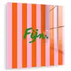 Patroon - Oranje - Fijn - Strepen plexiglas 5mm klein -zzzproduct_nieuw