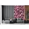 Roze - Glanzende - Stenen fotobehang vinyl groot 66 -bank