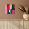 Kleurvakken - Recht - Rond - Abstract aluminium wit klein -sfeer4