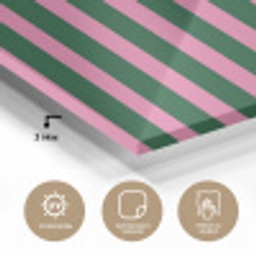 Verticale strepen - Groen - Roze plexiglas 5mm klein 11 -wsfeer2_DE