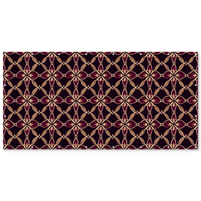 Symmetrisch - Tegel - Burgundy Balkonbeschermer Duitsland klein 596 -zz_3d