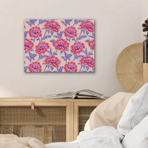 Bloemen - Patroon - Meerkleurig PET vilt klein 837 -sfeer3