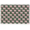 Vlechtpatroon - Groen - Roze - Geometrisch Deurmat klein 898 -zkaufland3d
