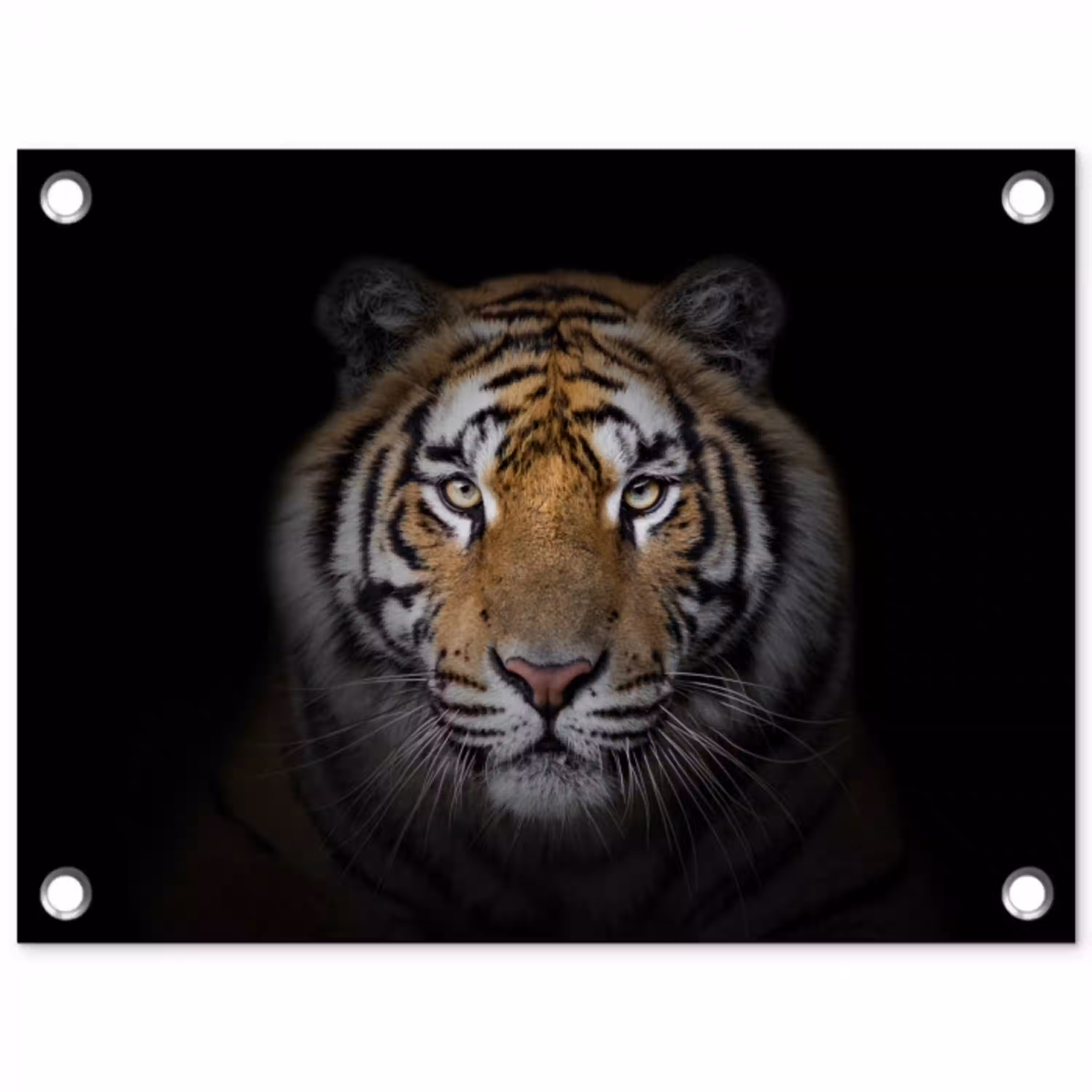 Tijger in de schaduw tuinposter los doek klein -3d