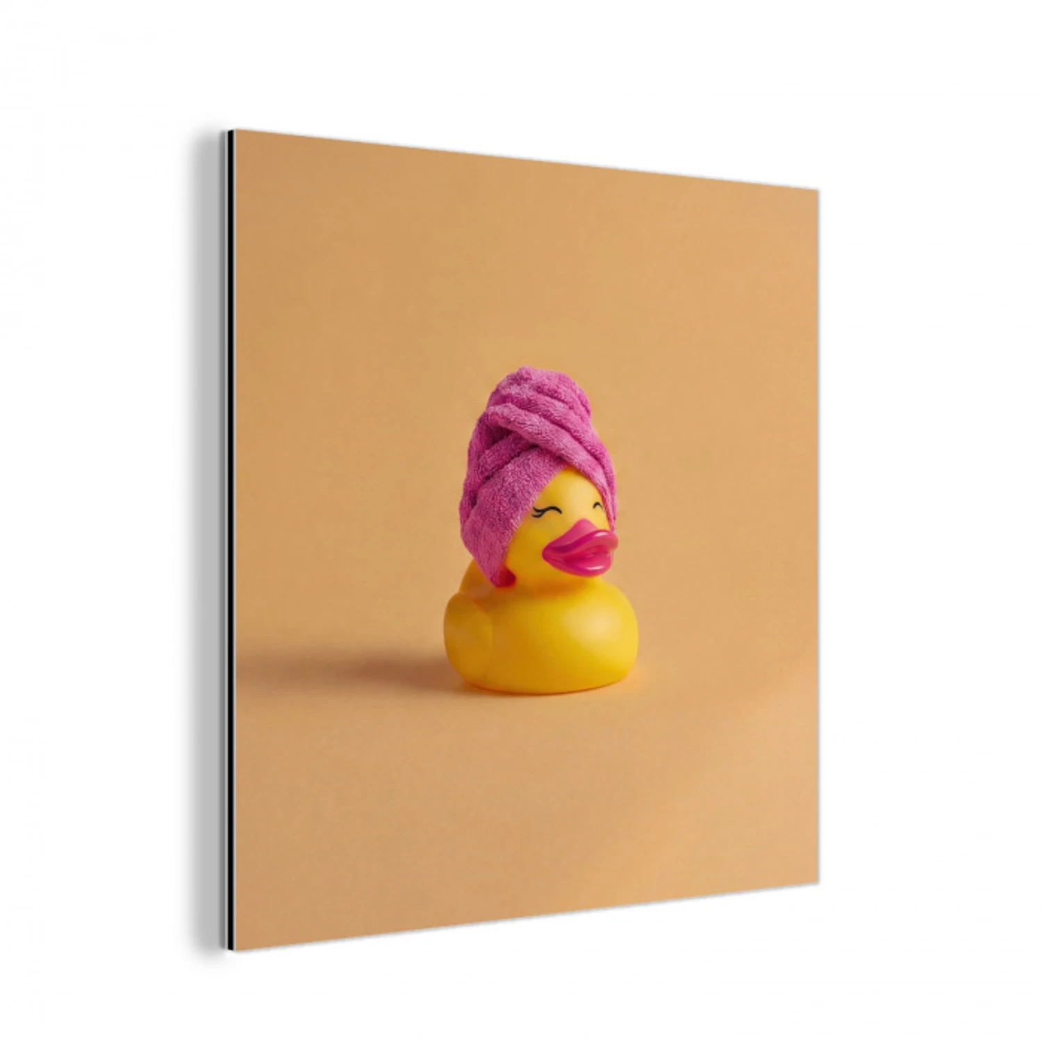 Badeend - Handdoek - Kleurrijk aluminium wit klein -3d