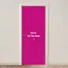 Focus - Smiley - Roze deurposter klein -3d_beige