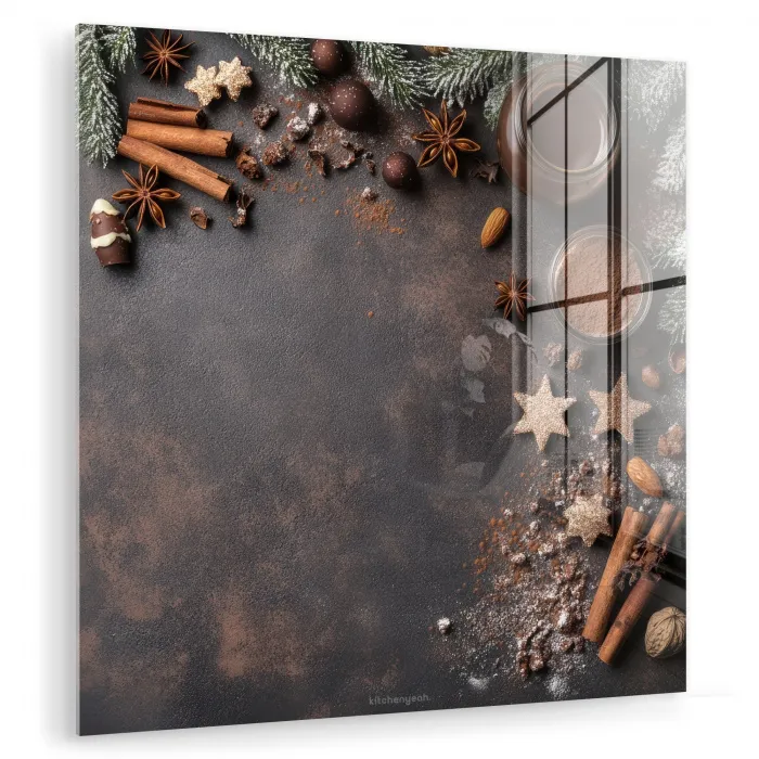 Winter - Kerst - Specerijen - Beton plexiglas 5mm klein -zzzproduct_nieuw