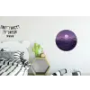 Heuvels - Paars - Mist - Zon Wandcirkel aluminium klein -kinderkamer