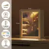Vrouw - Goud - Gezicht - Verf - Lippen Light Box met kabel (Tafellamp) klein -USP_NL