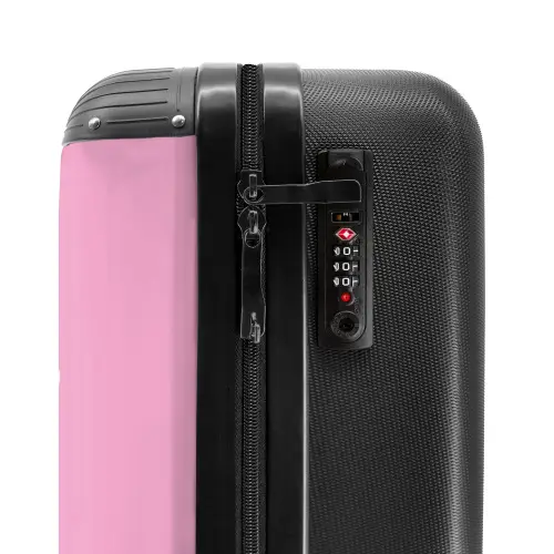 Summer memories - Vlinder op roze achtergrond NBS - Handbagage koffer - Kinderen Unisex middel -slot