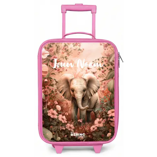 Flora flapoor Kinderkoffer - Roze klein -zz3dotto