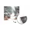 Bos - Winter - Bomen - Natuur - Pad - Sneeuw fotobehang vinyl groot -3d