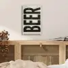 Beer - Vintage - Zwart - Beige plexiglas 5mm klein -sfeer4