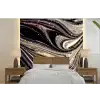 Marmerlook - Zwart - Goud - Wit - Glitter - Marmer fotobehang vinyl groot -bed