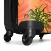 Palmbomen met fleurige achtergrond. NBS - Handbagage koffer - Kinderen Unisex middel -wiel