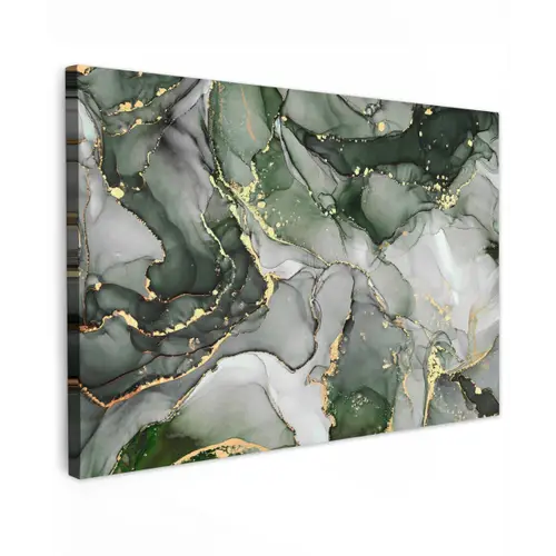 Luxe - Marmer - Groen canvas 2cm klein -z3d