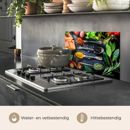 Kruiden - Lepels - Keuken - Specerijen keuken achterwand spatscherm klein -usp_NL