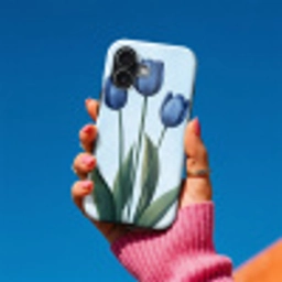 Tulpen - Blauw - Bladeren Toughcase MagSafe Apple iPhone 17 klein -Sfeer1V