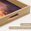 Olifanten - Grasland - Zonsondergang Dienblad Rechthoek middel -USP_HandgreepNL