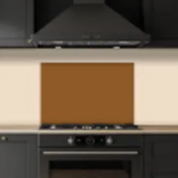 Bruin - Aardetint - Effen kleur keuken achterwand spatscherm klein 900 -sfeer1