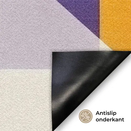 Vormen - Abstract - Grafisch - Oranje Deurmat klein -antislip_NL