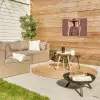 Abstract - Figuur - Illustratie - Hoed Tuinposter op houten frame 2 cm dik klein -sfeer2
