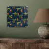 Bliksemschichten - Oranje - Dinosaurussen plexiglas 5mm klein -sfeer3