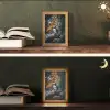Papegaai - Vogel - Rots - Wit Light Box met kabel (Tafellamp) klein -sfeer3