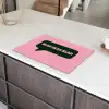 Roze - Tekstwolk - Groen - BLAH BLAH BLAH Inductie beschermer vinyl 3mm klein -sfeer8