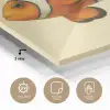 Vis - Oranje - Strepen plexiglas 5mm klein -sfeer2