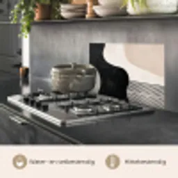 Abstract - Japandi - Beige - Modern keuken achterwand spatscherm klein -usp_NL