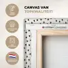 Valentijn - Liefde - Zwart - Wit canvas 2cm xxl 828 -sfeer2