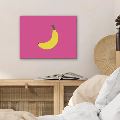 Banaan - Geel - Fruit PET vilt klein -sfeer3