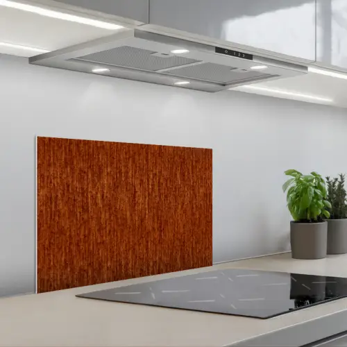Rood - Bruin - Metaal - Roest keuken achterwand spatscherm klein 900 -3d_schuin