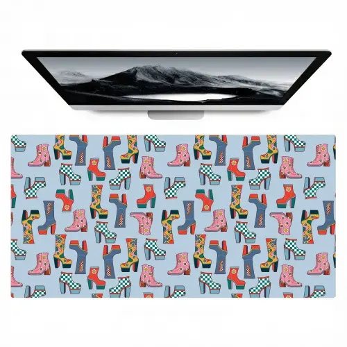 Laarzen - Patroon - Disco Muismat XXL klein 681 -zzz3d