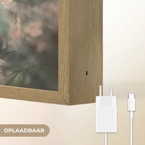 Panda - Dieren - Bloemen - Planten Light Box met batterij (Wandlamp) middel -USP_websiteoplaadbaarNL