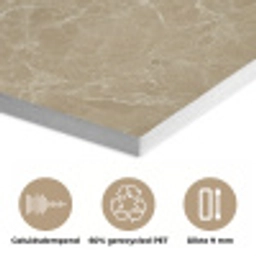 Beige - Marmer - Witte aders PET vilt klein 837 -closeup_NL