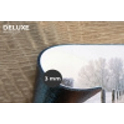 Hek - Sneeuw - Mist - Platteland - Nostalgisch Placemat vinyl groot -closeup