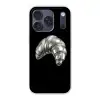 Croissant - Metaal - Zilver Telefoonhoesje iPhone 17 Pro klein -3d