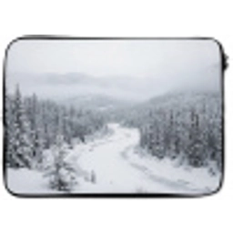 Rivier - Bevroren - Landschap - Winter laptophoes neopreen klein -zkaufland3dotto