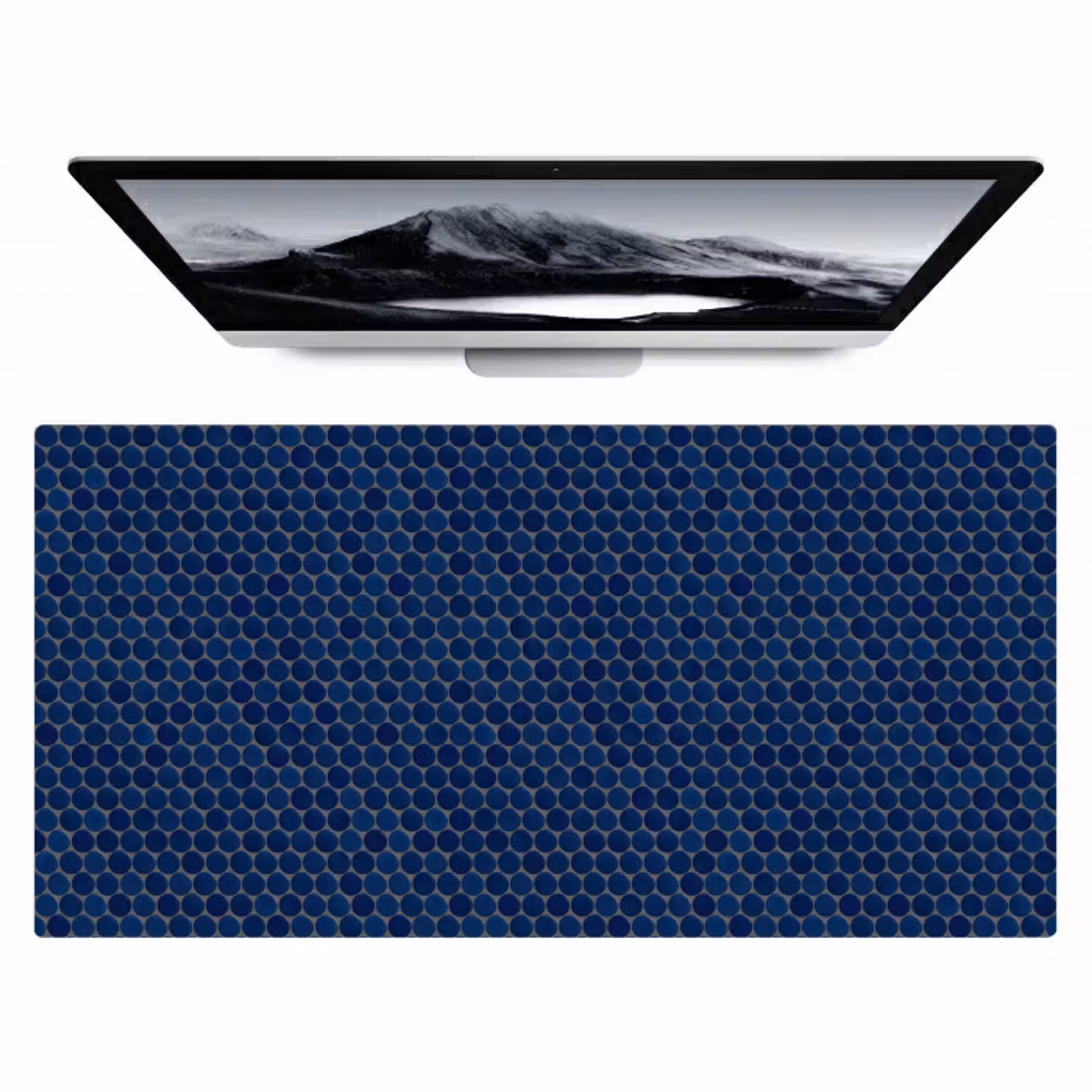 Penny - Mozaïek - Donkerblauw Muismat XXL klein 681 -zzz3d