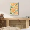 Blaadjes - Zachtoranje - Bloemen aluminium wit klein -sfeer3
