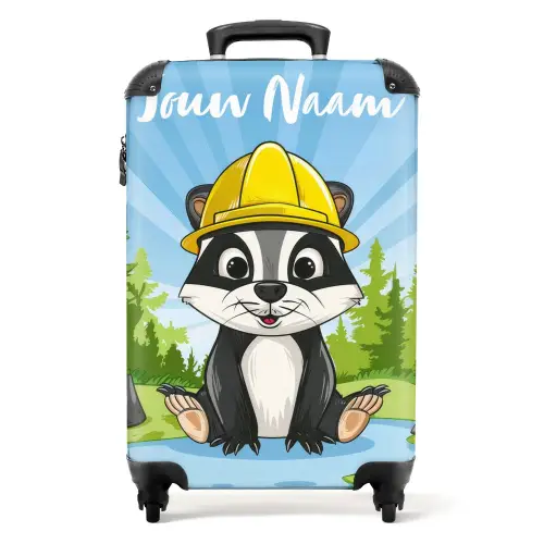 Wally werkbeer NBS - Handbagage koffer - Kinderen Unisex middel -productfoto_recht