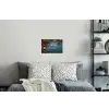 Merry Christmas - Blauw - Kerst - Winter Muursticker klein -slaapkamer