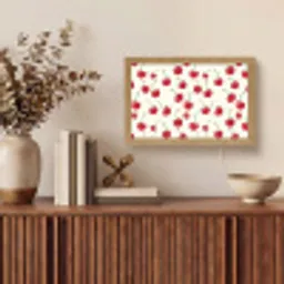 Kersen - Minimalistisch - Rood Light Box met kabel (Tafellamp) klein 924 -sfeer2