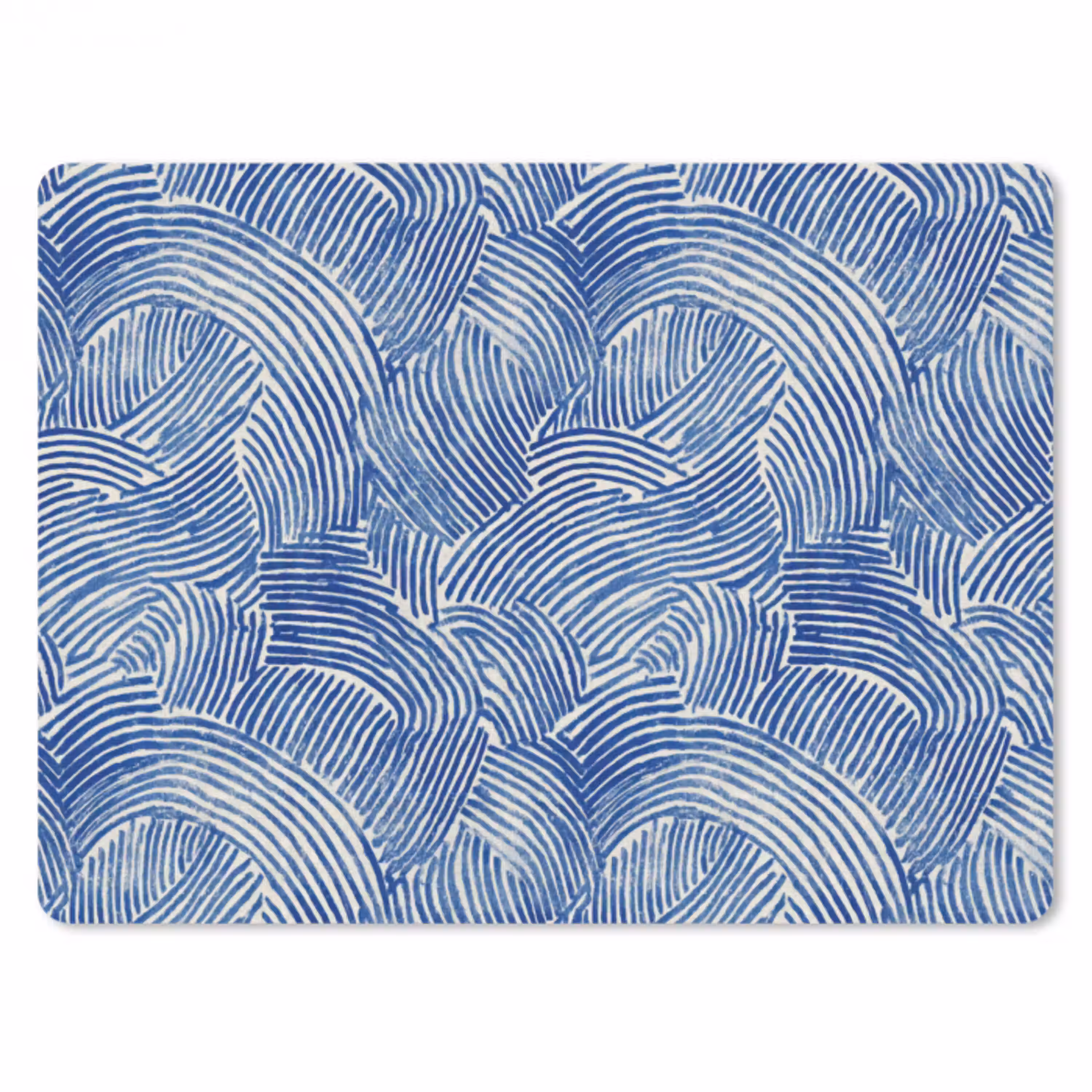Modern - Abstract - Blauw muismat rubber klein 262 -3d